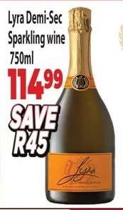 Lyra Demi-Sec Sparkling Wine 750ml