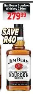 Jim Beam Bourbon Whiskey 750ml