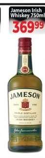 JAMESON IRISH WHISKEY 750ML