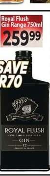 Royal Flush Gin Range 750ml