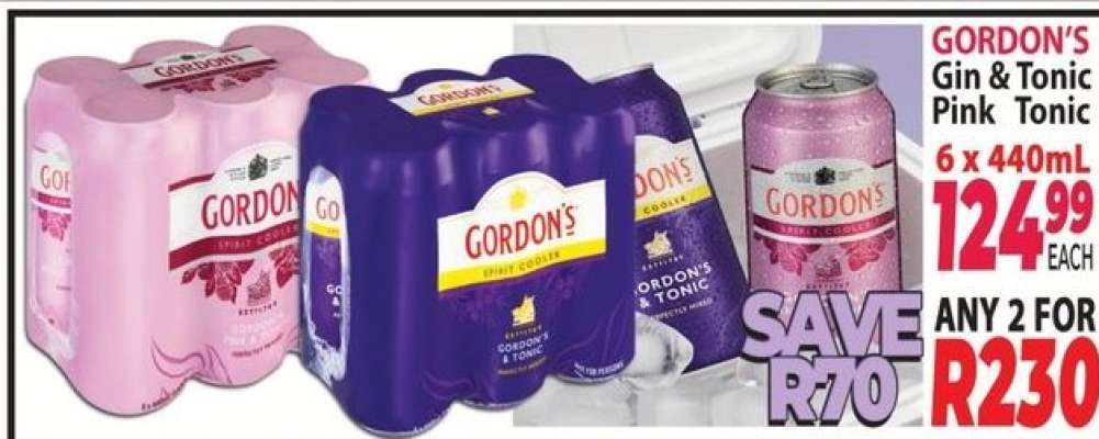 Gordon's Gin & Tonic/Pink Tonic