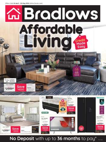Bradlows catalogue  - 16/04/2026 - 20/05/2026.