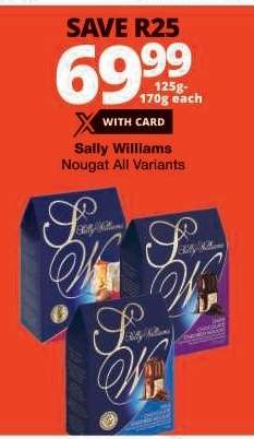 Sally Williams Nougat All Variants