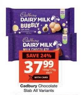 CADBURY CHOCOLATE SLAB all variants
