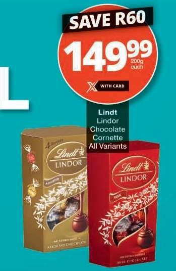 Lindt Lindor Chocolate Cornette