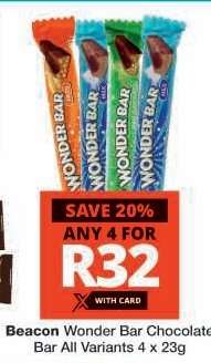 Beacon Wonder Bar Chocolate Bar