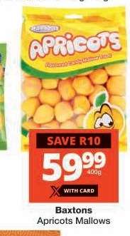BAXTONS APRICOTS MALLOWS