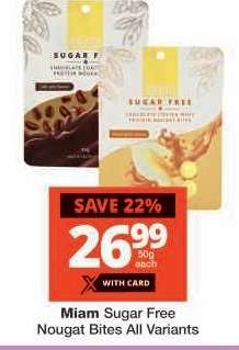 Miam Sugar Free Nougat Bites All Variants