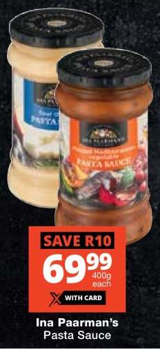 INA PAARMAN'S Pasta Sauce