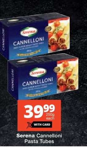 Serena Cannelloni Pasta Tubes