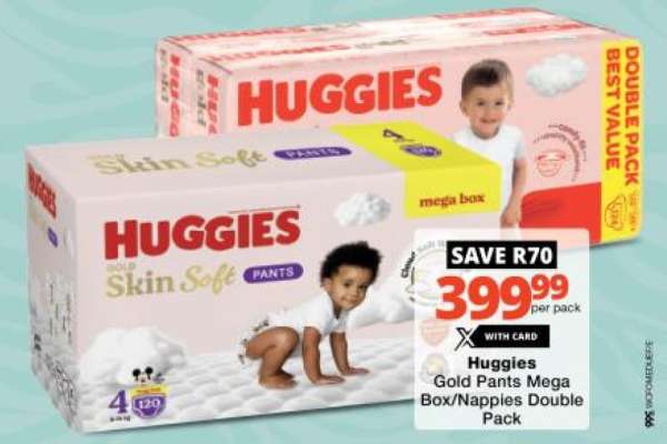 Huggies Gold Pants Mega Box/Nappies Double Pack