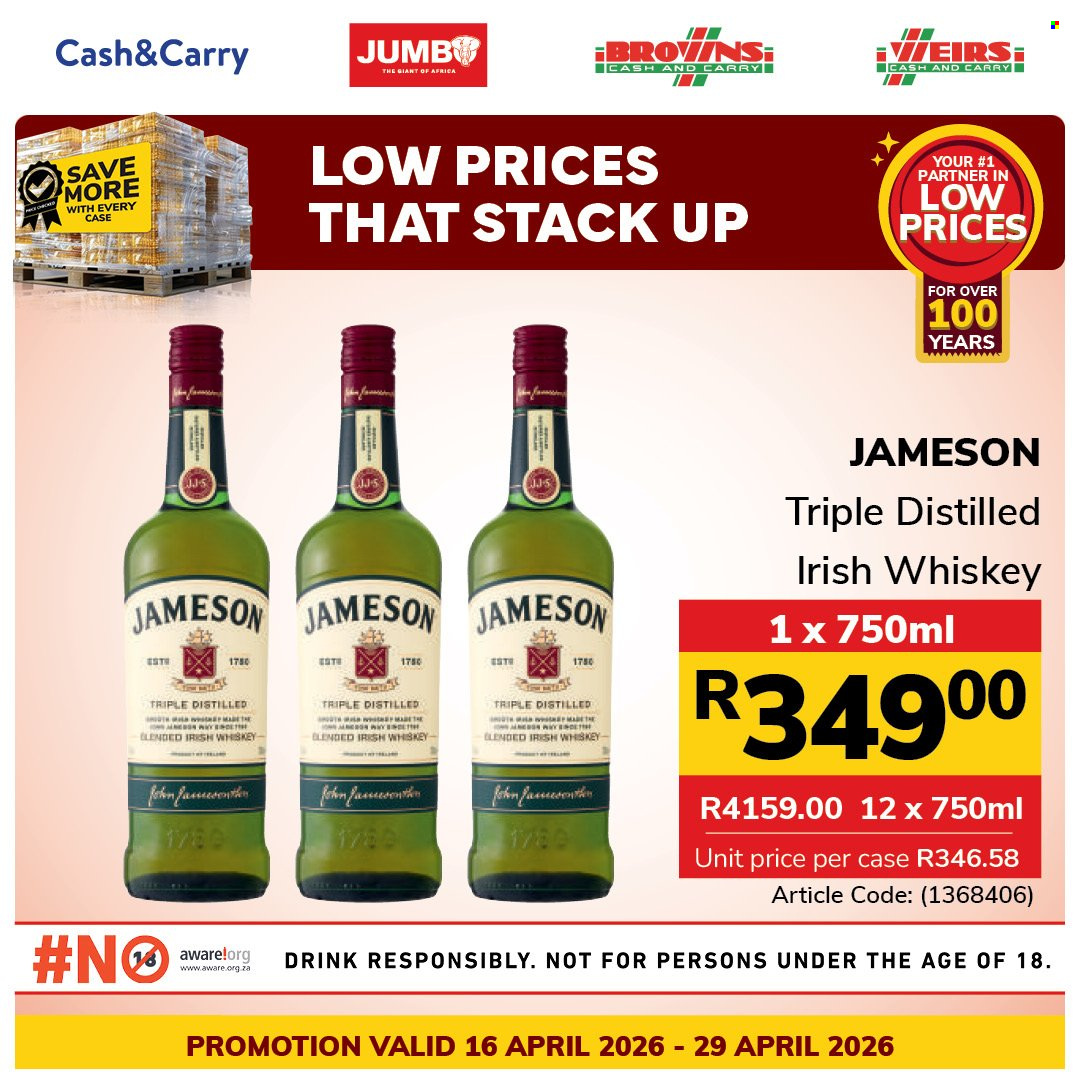 Jumbo Cash & Carry specials - 16/04/2026 - 29/04/2026. Page 1
