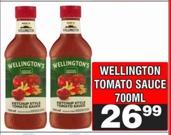 WELLINGTON TOMATO SAUCE 700ML