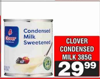 Clover Condensed Milk 385g