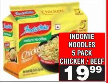 INDOMIE NOODLES 5 PACK CHICKEN / BEEF