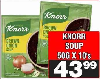 KNORR SOUP 50G X 10's