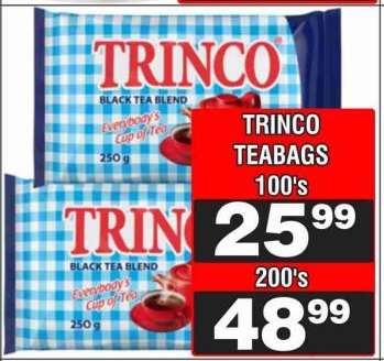 TRINCO TEABAGS 100's