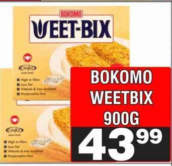 Bokomo Weetbix 900g