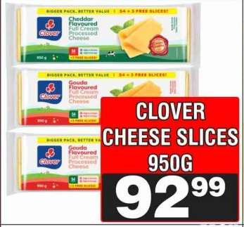 Clover Cheese Slices 950g