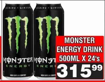 MONSTER ENERGY DRINK 500ML X 24's