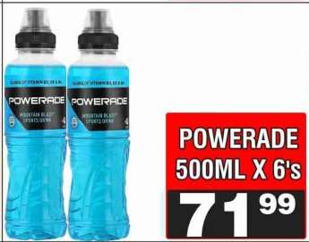 POWERADE 500ML X 6's