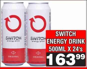 SWITCH ENERGY DRINK 500ML X 24's