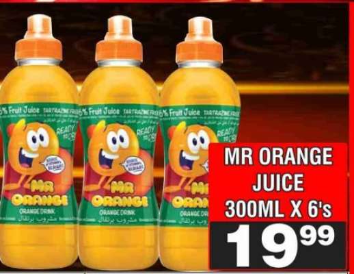 Mr Orange Juice 300ml x 6's