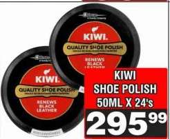 KIWI SHOE POLISH 50ML X 24's