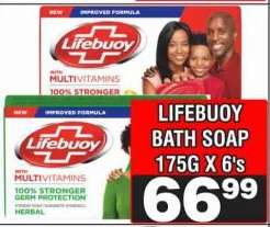 Lifebuoy Bath Soap 175g x 6's