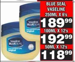 BLUE SEAL VASELINE 50ML X 12's