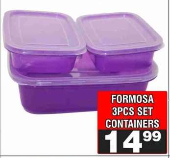 FORMOSA 3PCS SET CONTAINERS