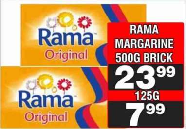 RAMA MARGARINE 500G BRICK
