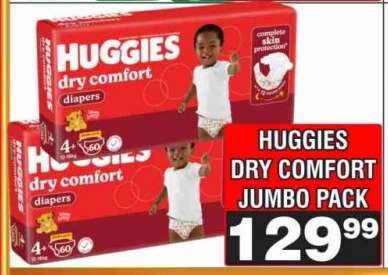 Huggies Dry Comfort Jumbo Pack