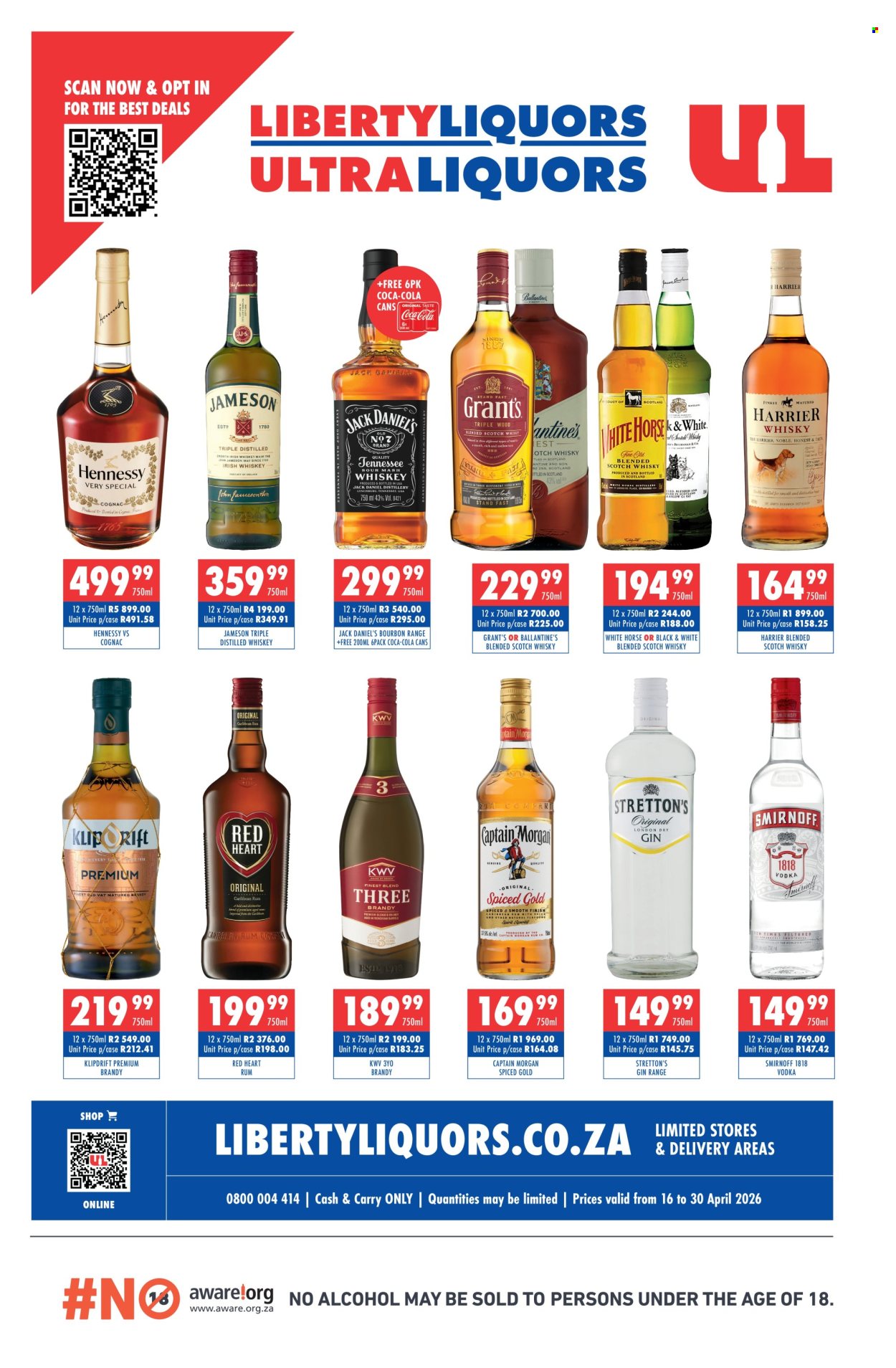 Liberty Liquors specials - 16/04/2026 - 30/04/2026. Page 1