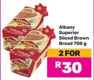 Albany Superior Sliced Brown Bread 700 g