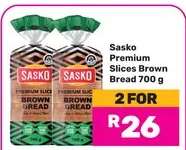 Sasko Premium Slices Brown Bread 700 g