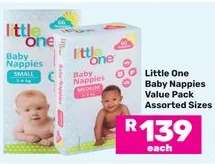 Little One Baby Nappies Value Pack