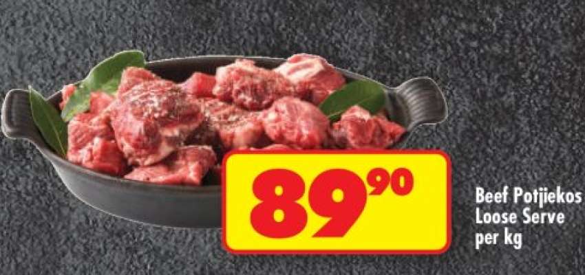 BEEF POTJIEKOS LOOSE SERVE per kg