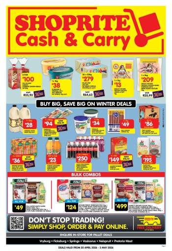 Shoprite catalogue  - 20/04/2026 - 03/05/2026.