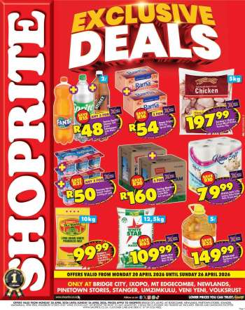 Shoprite catalogue  - 20/04/2026 - 26/04/2026.