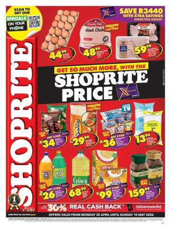 Shoprite catalogue  - 20/04/2026 - 10/05/2026.