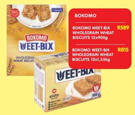 BOKOMO WEET-BIX WHOLEGRAIN WHEAT BISCUITS 12×900g