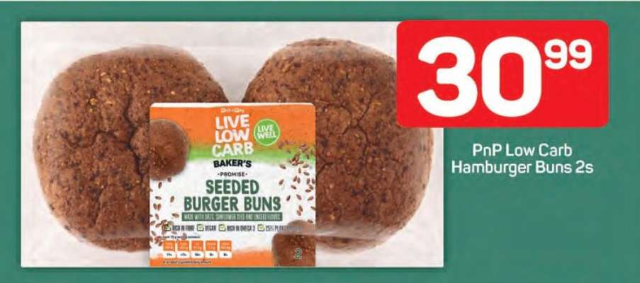 PnP Low Carb Hamburger Buns 2s