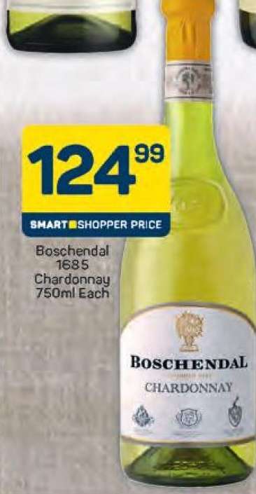 Boschendal 1685 Chardonnay 750ml Each