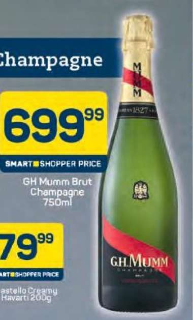 GH Mumm Brut Champagne 750ml