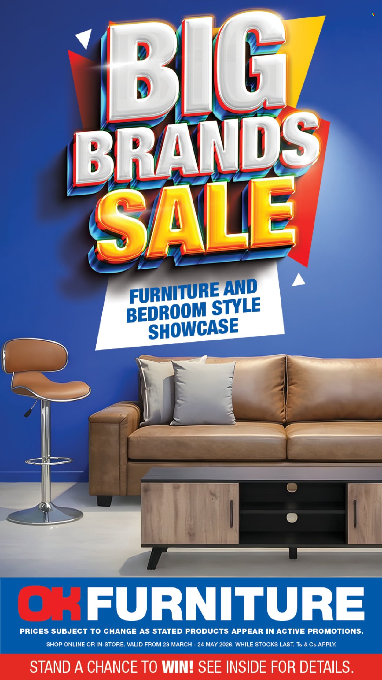 OK Furniture specials - 23/03/2026 - 24/05/2026. Page 1