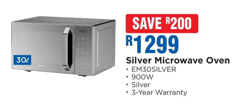 SILVER MICROWAVE OVEN