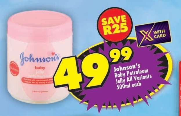 Johnson's Baby Petroleum Jelly All Variants 500ml each