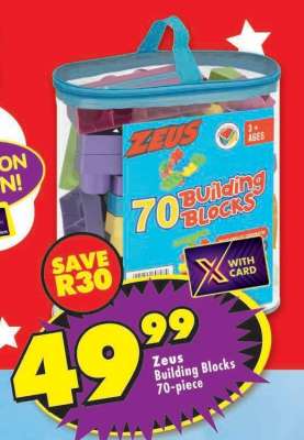 Zeus Building Blocks 70-piece