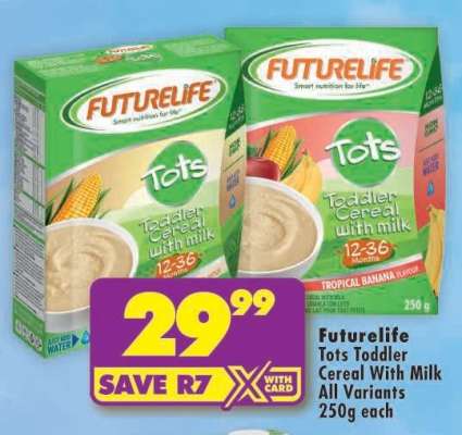 Futurelife Tots Toddler Cereal With Milk All Variants 250g each
